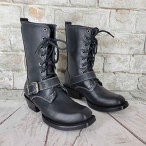 John Fluevog Coventry Lace-up Boot with strap Women's 7